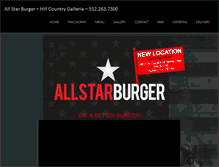 Tablet Screenshot of allstarburger.com